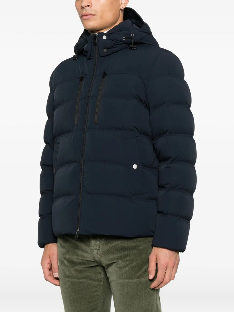 Stretch nylon down jacket