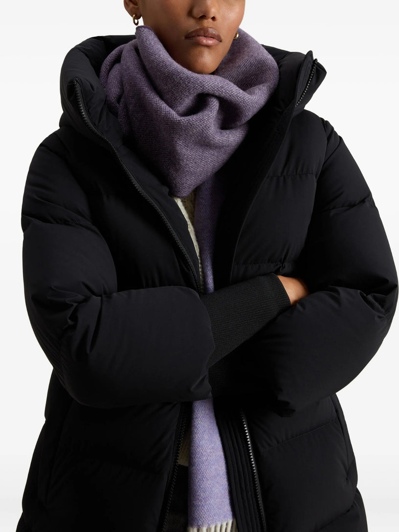 Cloud down jacket in stretch nylon with a matte finish