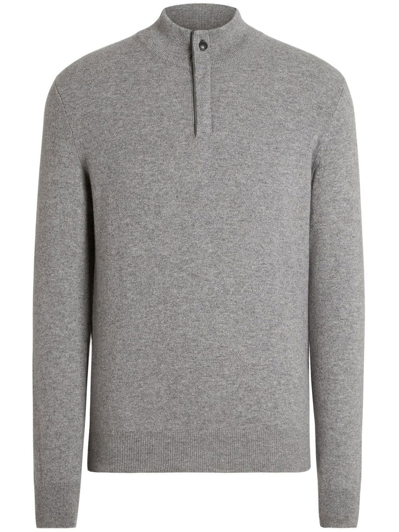 Oasi Cashmere Zip Up Turtleneck