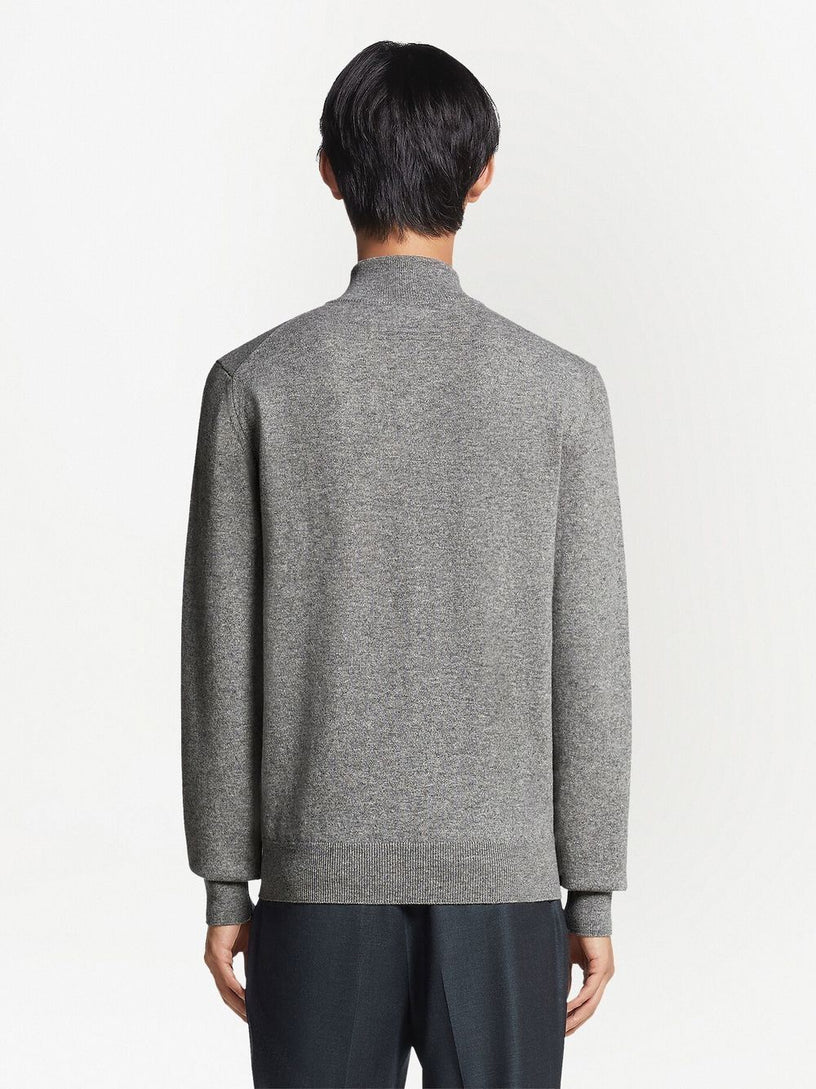 Oasi Cashmere Zip Up Turtleneck