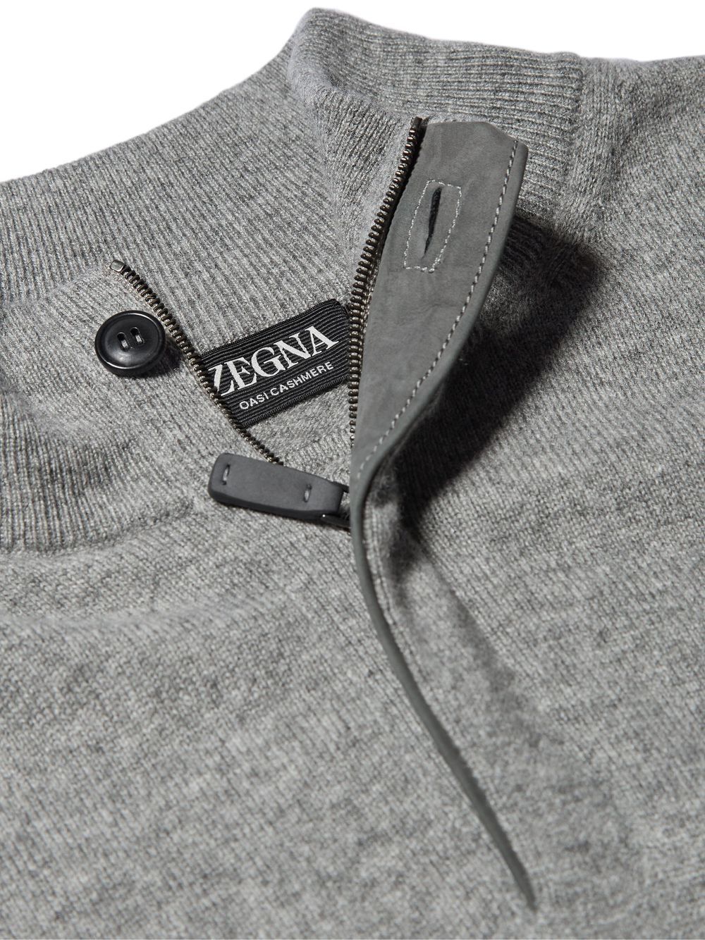 Oasi Cashmere Zip Up Turtleneck