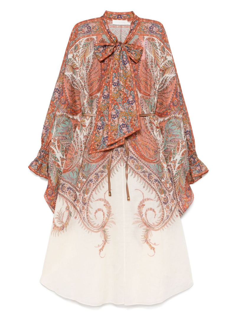 Rhiannon Tie Neck Midi Dress