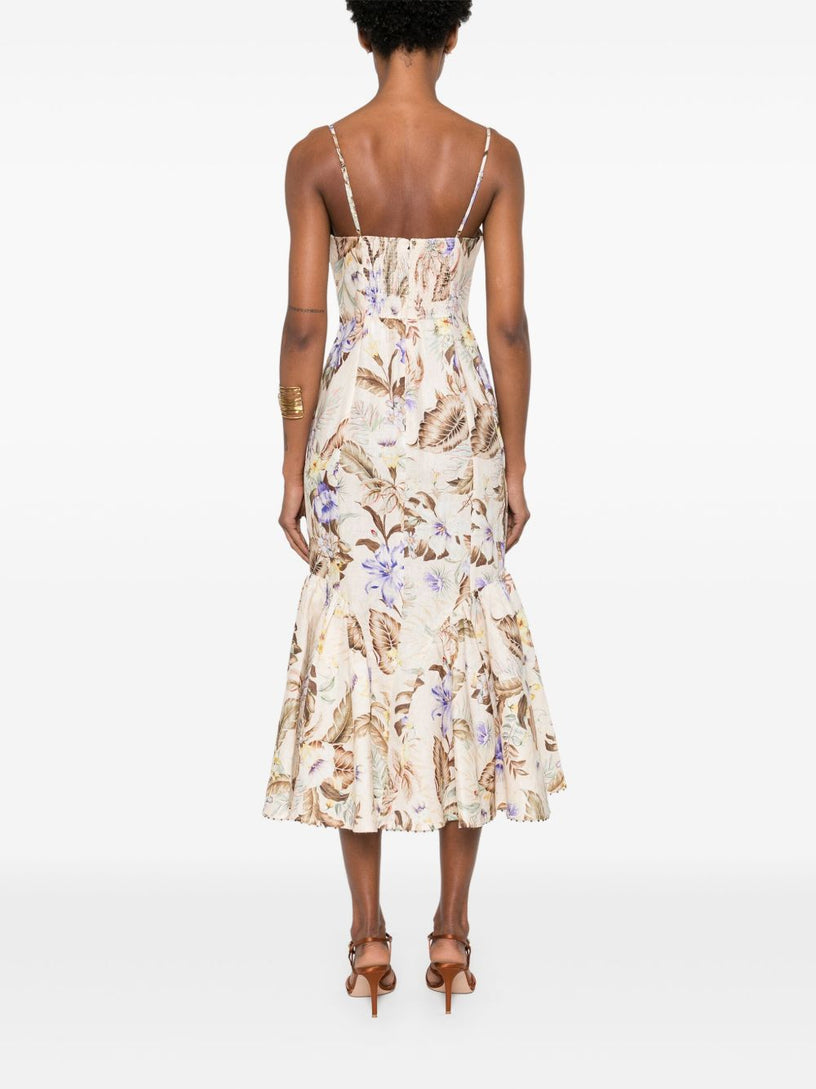 Coco Tie Front Midi Dress