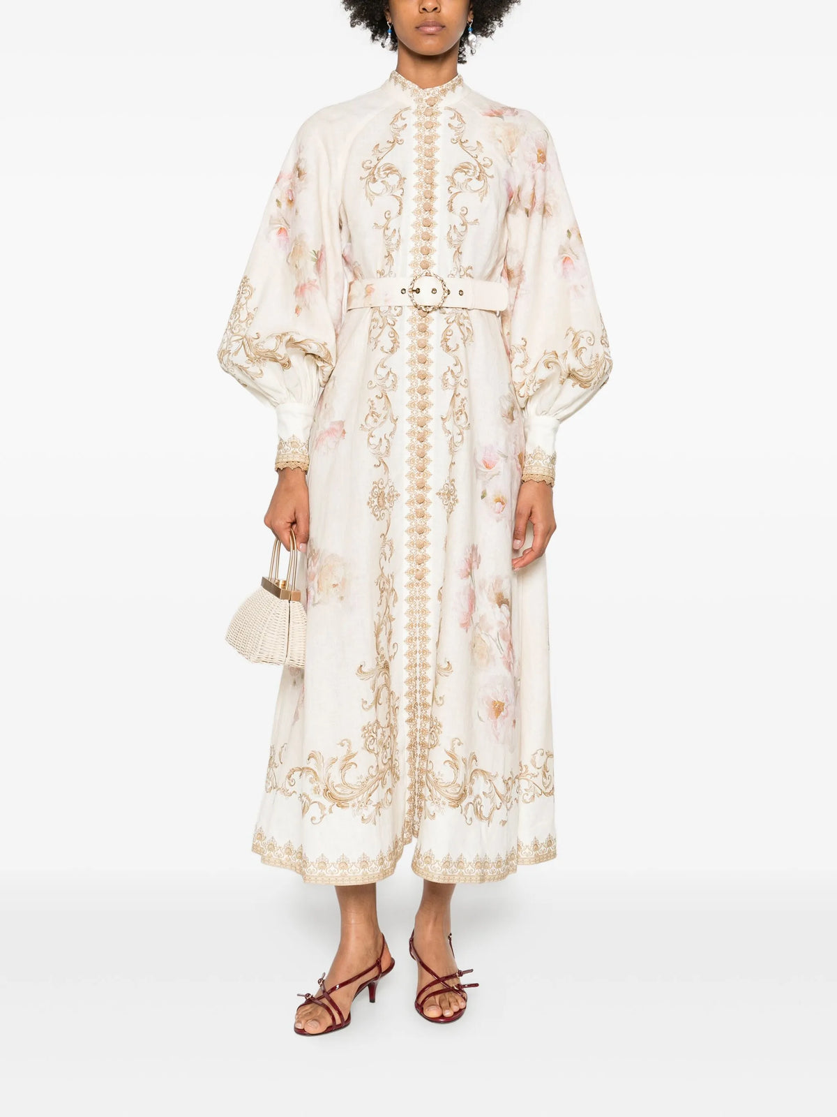 Hypnotic Buttoned Midi Dress