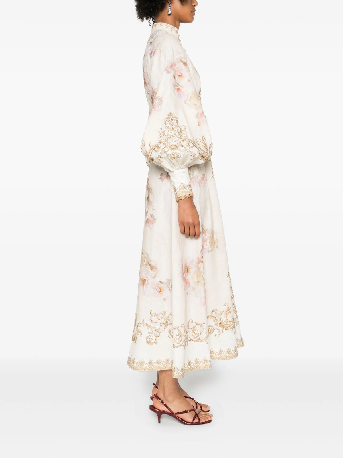 Hypnotic Buttoned Midi Dress