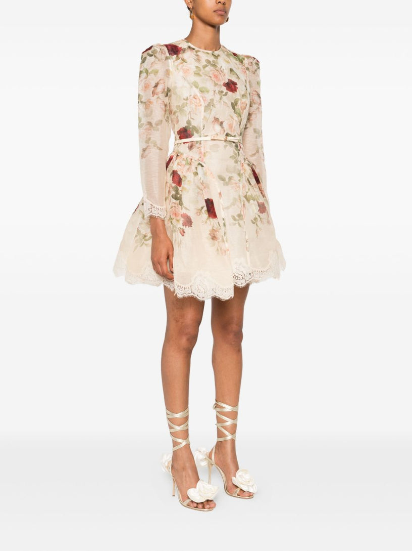 Hypnotic Lace Mini Dress ZIMMERMANN Bianco | Grifo210 Hypnotic Lace Mini Dress ZIMMERMANN Bianco | Grifo210