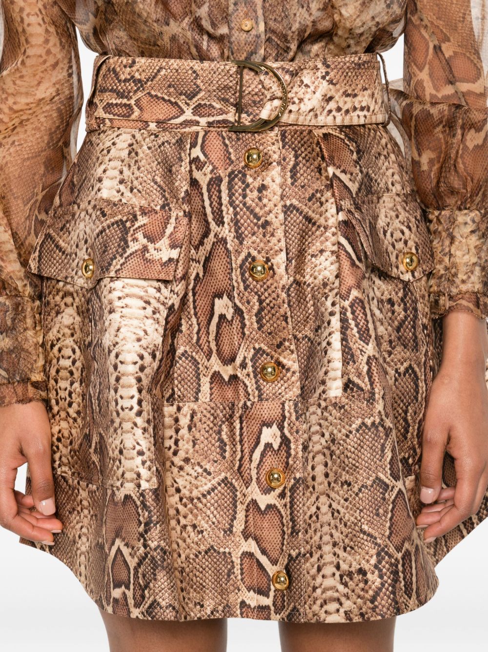 Hypnotic Utility Mini Skirt