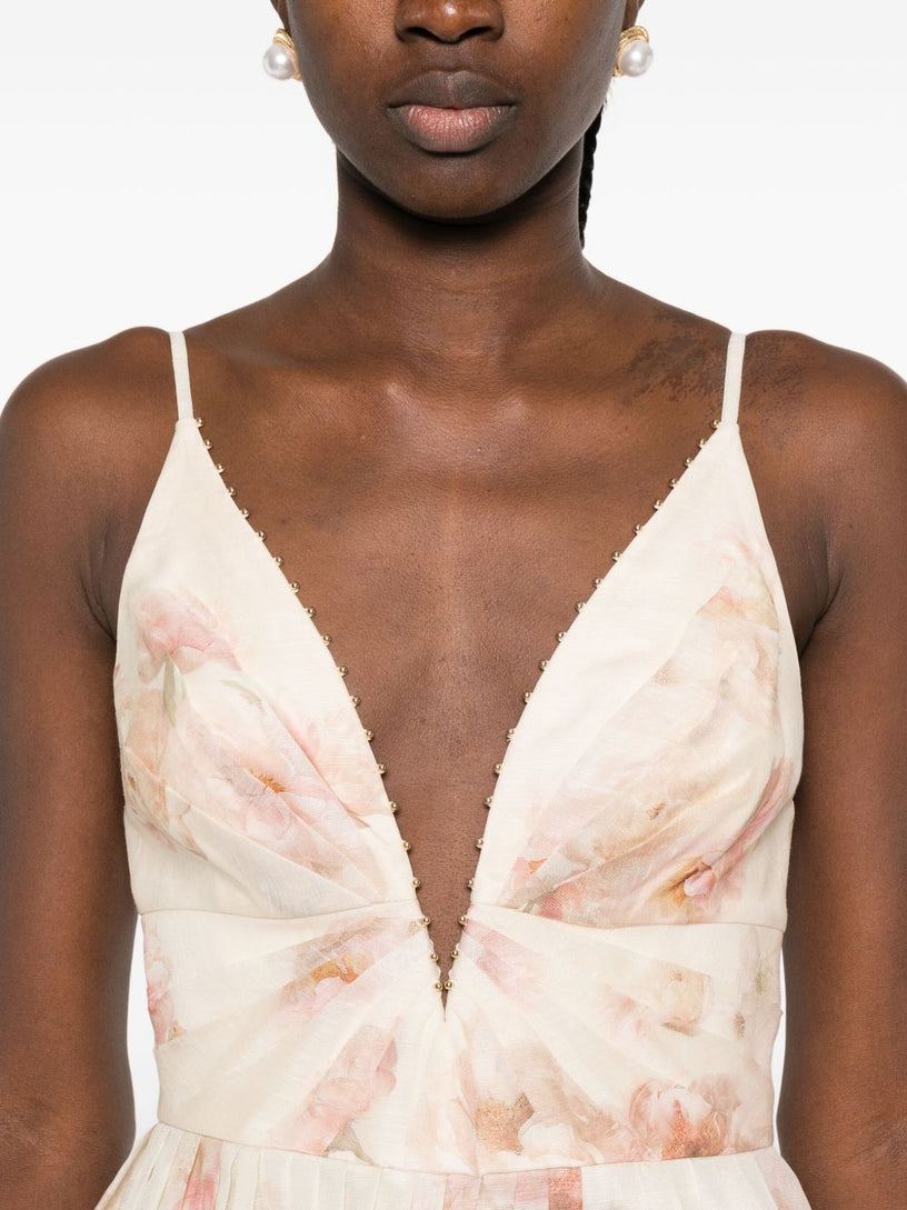 Hypnotic V Neck Mini Dress