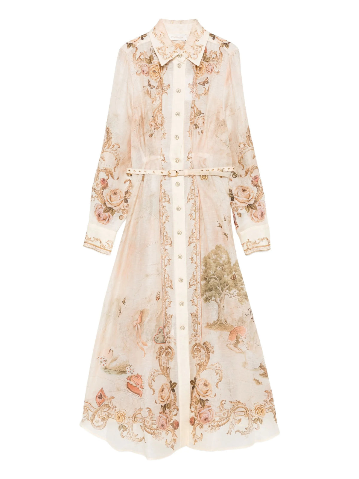 Memento buttoned midi dress