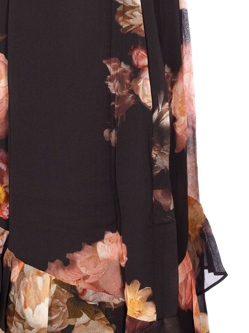 Hypnotic Asymmetric Midi Skirt