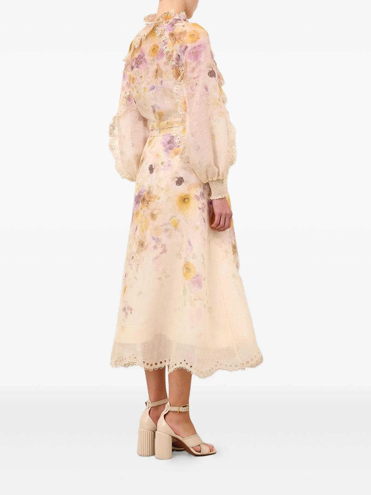 Memento Embroidered Midi Skirt