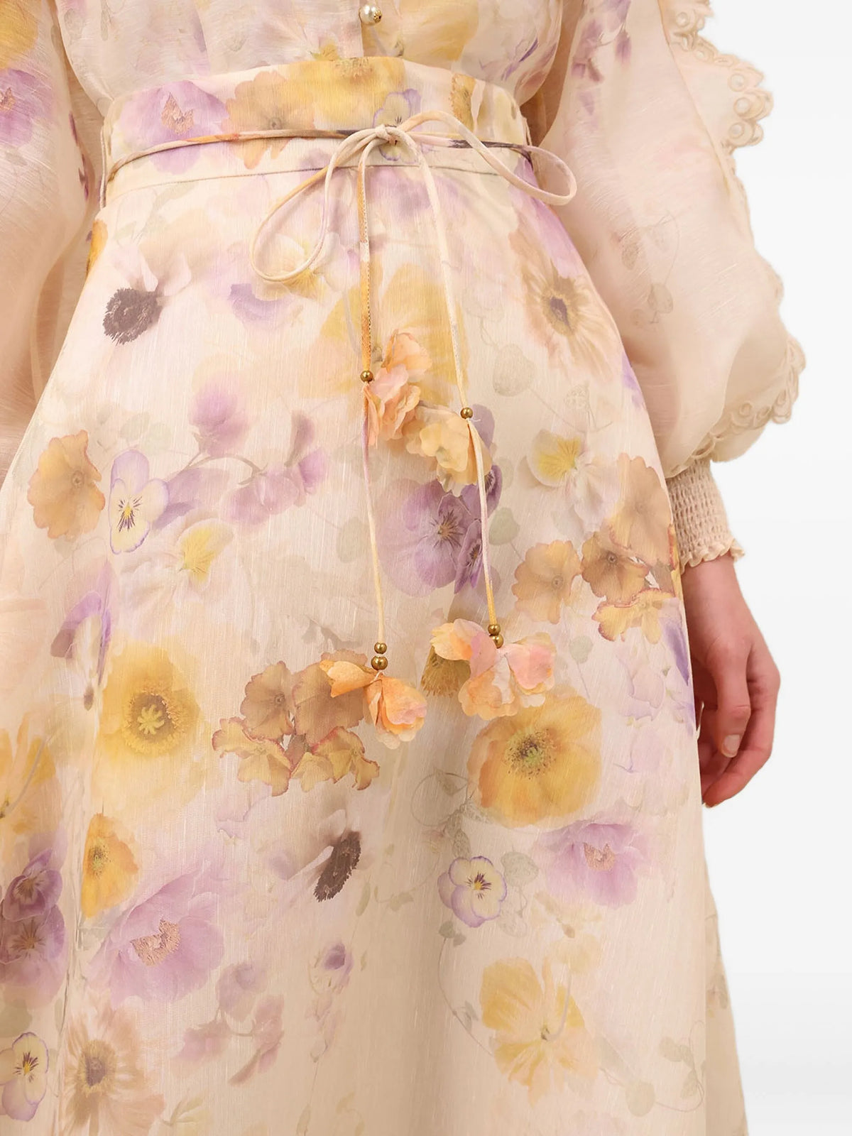 Memento Embroidered Midi Skirt