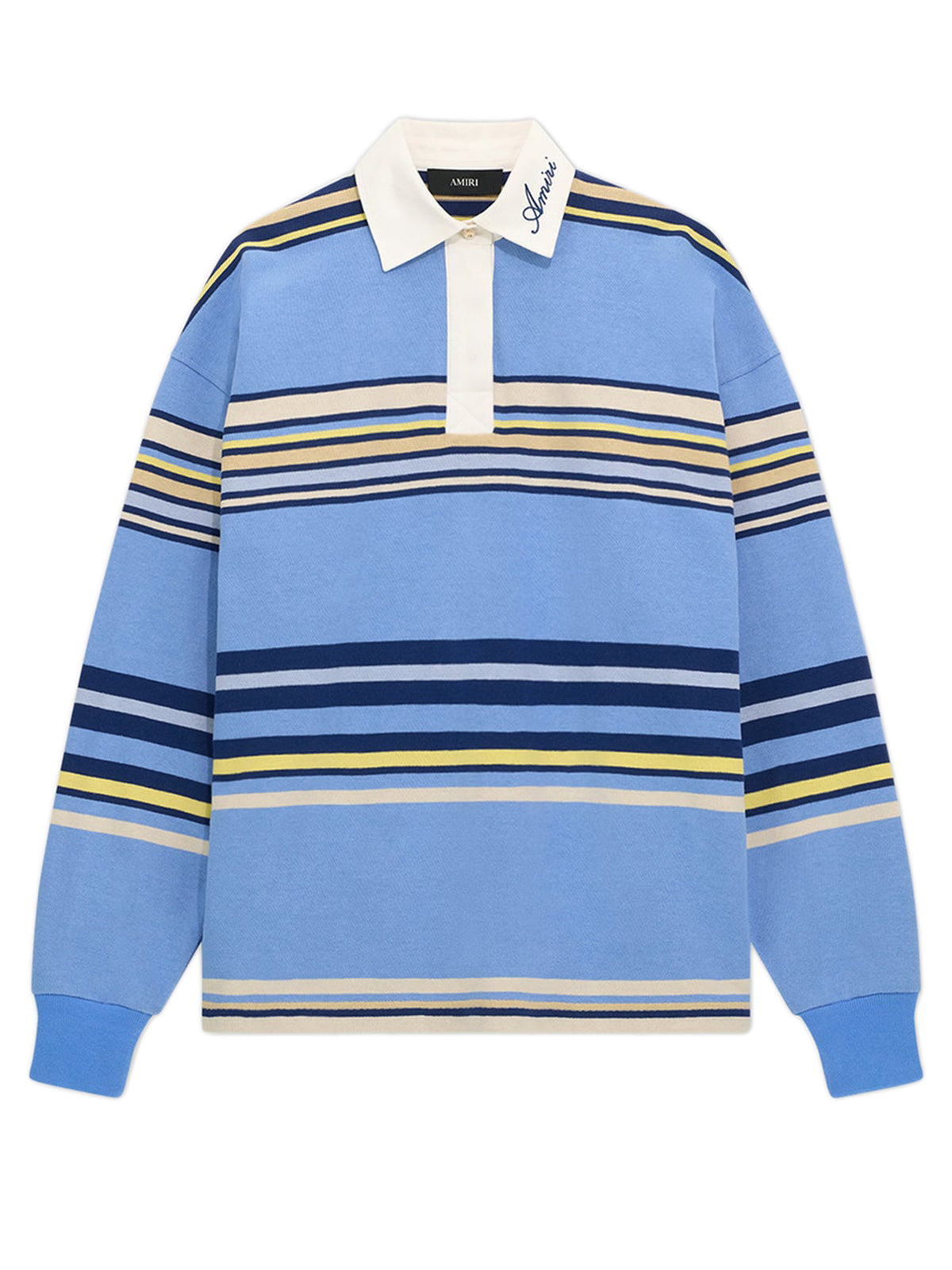 Polo a righe a maniche lunghe