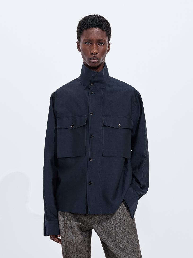 Camicia in seta e cotone