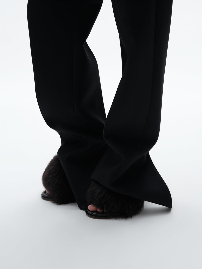 Pantaloni in lana grain de poudre