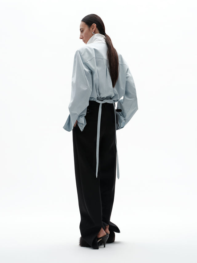 Grain de poudre wool trousers