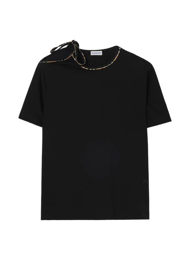 T-shirt con laccetti
