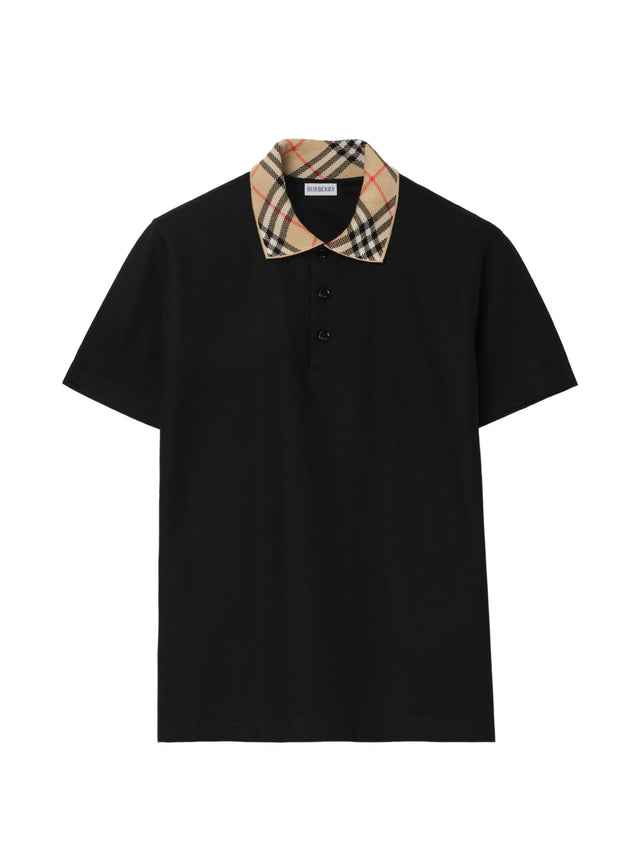Polo con colletto check