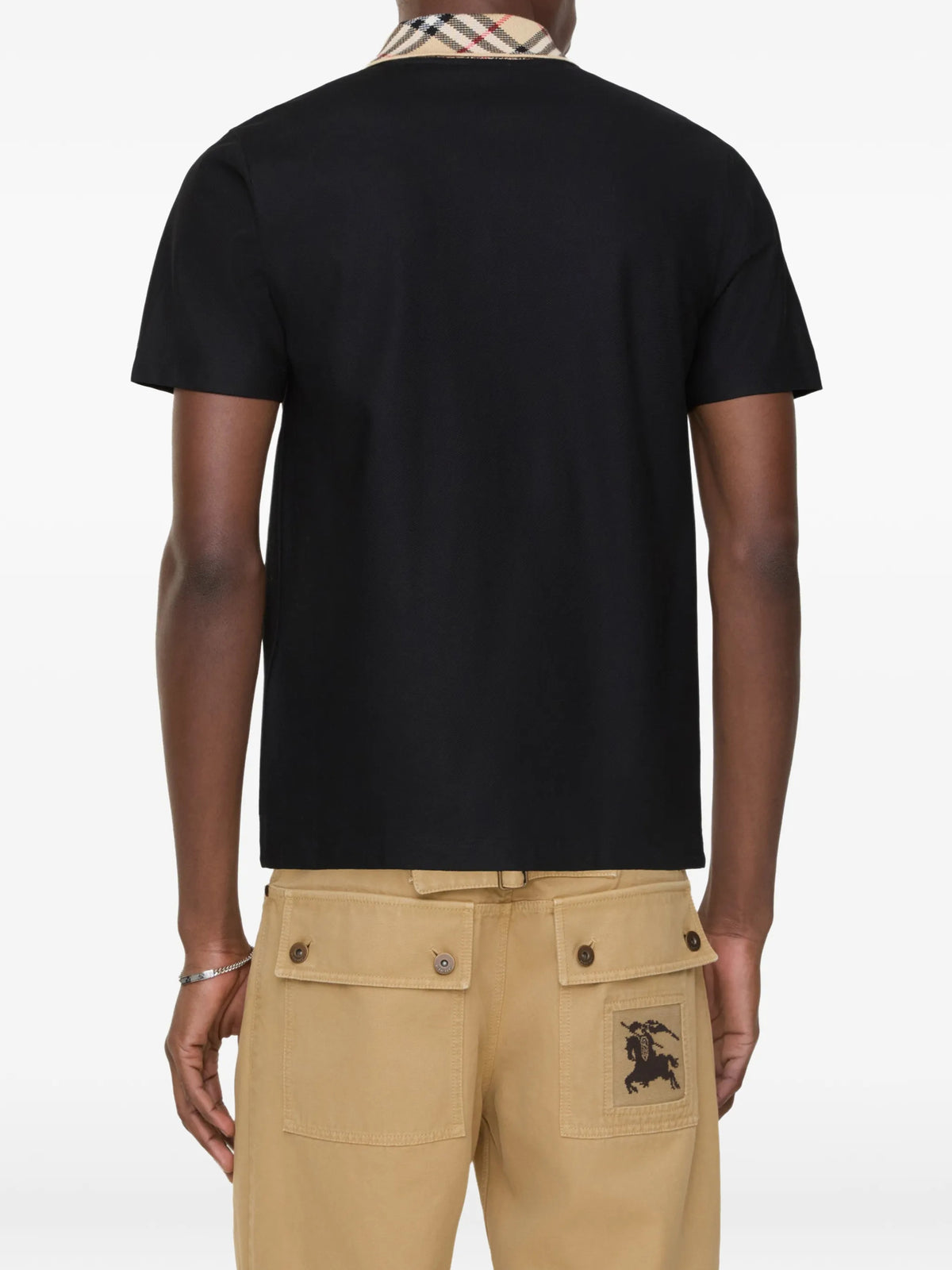Polo con colletto check