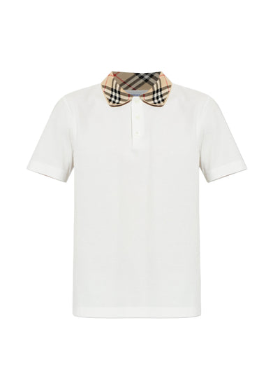 Polo con colletto check