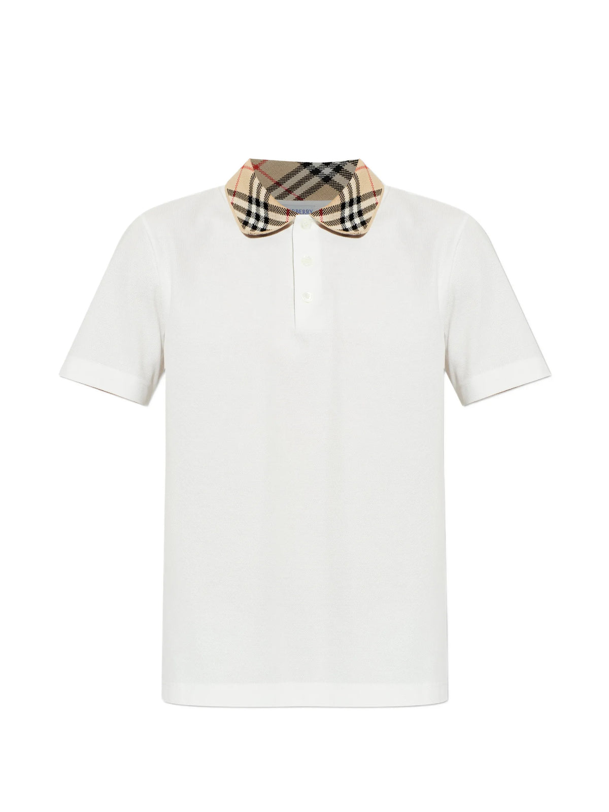 Polo con colletto check