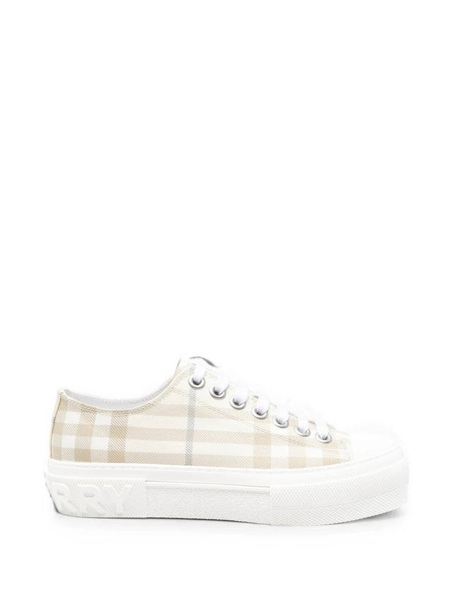 Sneaker in cotone Check
