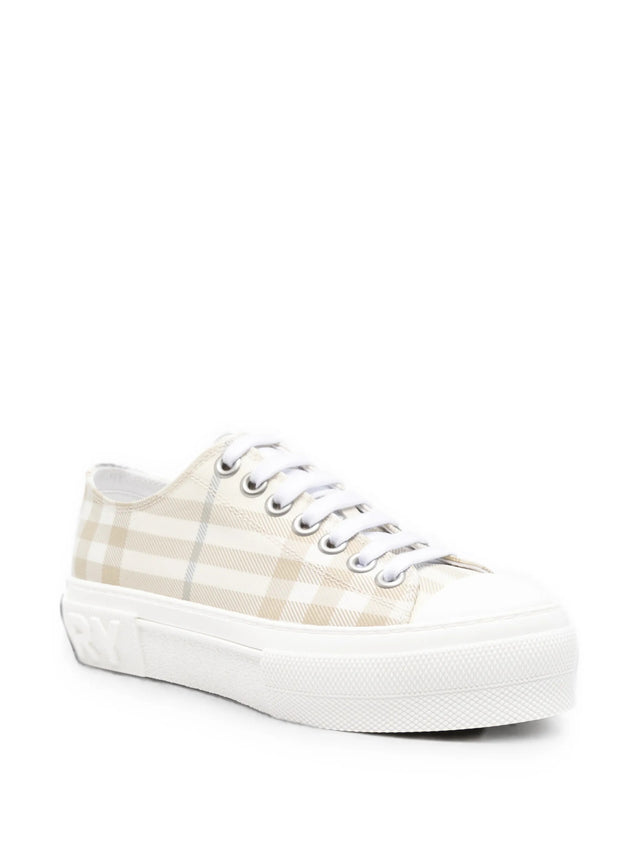 Sneaker in cotone Check