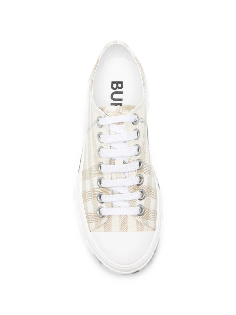 Sneaker in cotone Check