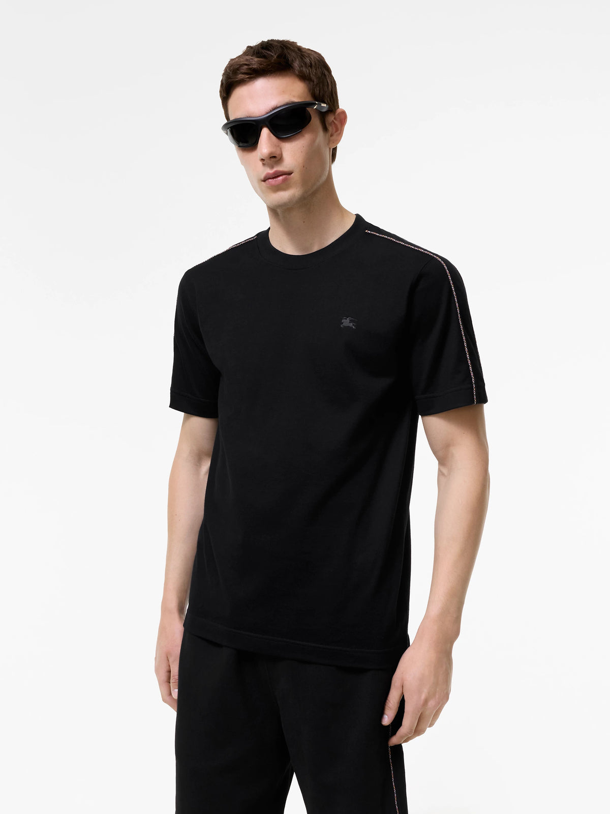 T-shirt con profili Check