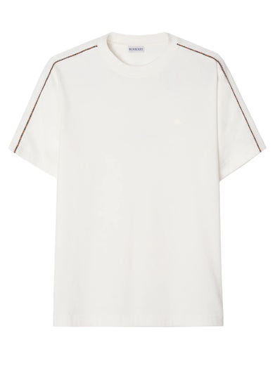 T-shirt con profili Check
