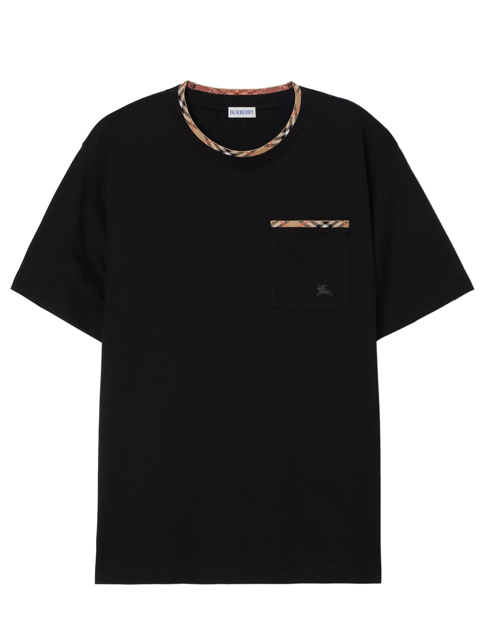 Check Trim T-shirt