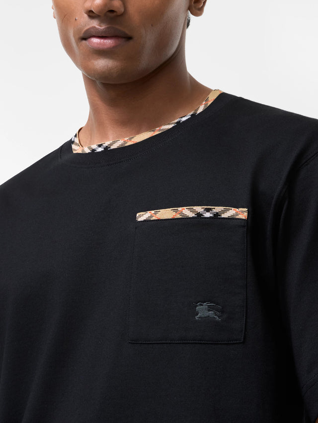 Check Trim T-shirt
