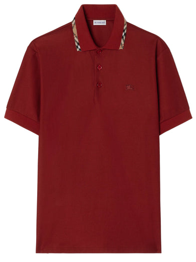 Polo con finiture Check