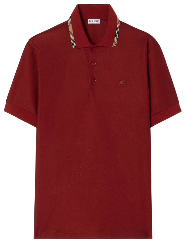 Polo con finiture Check
