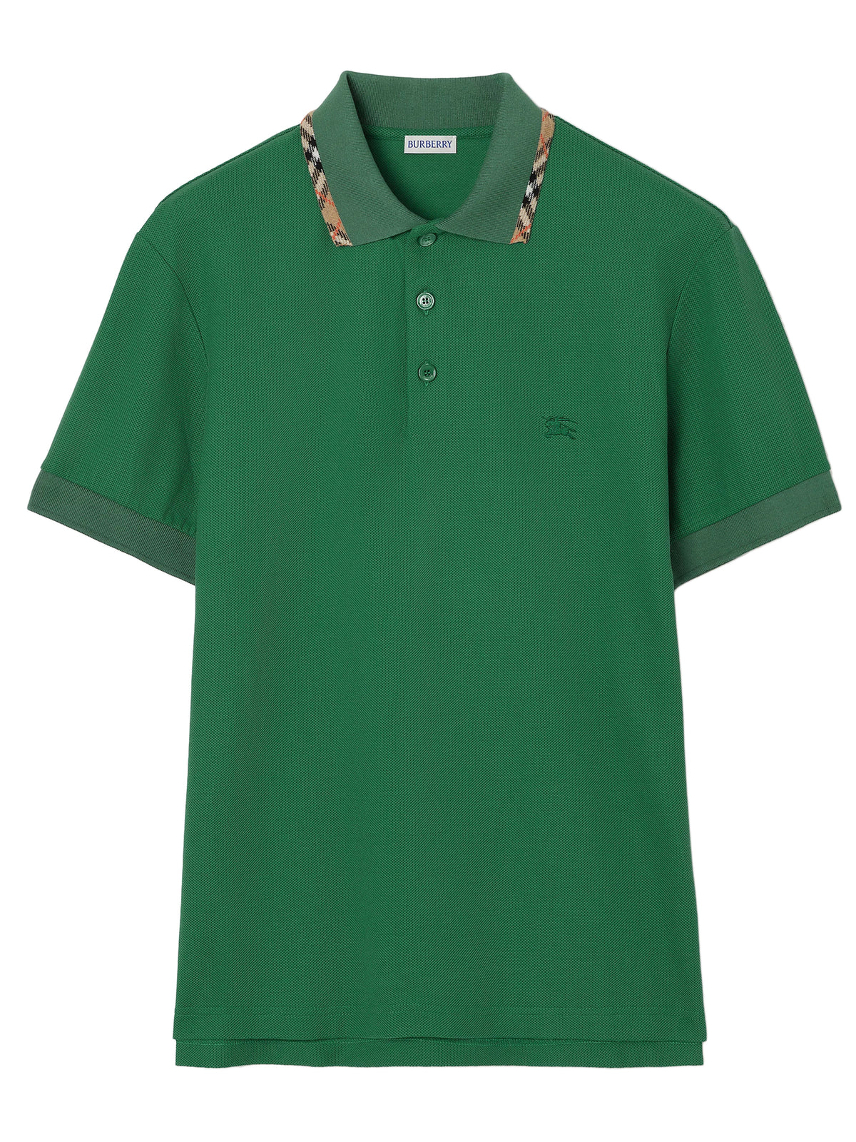 Polo con finiture Check