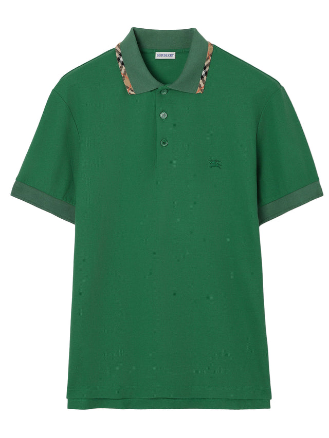 Polo con finiture Check