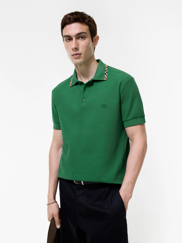 Polo con finiture Check