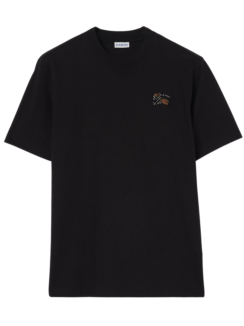 T-shirt con cavaliere