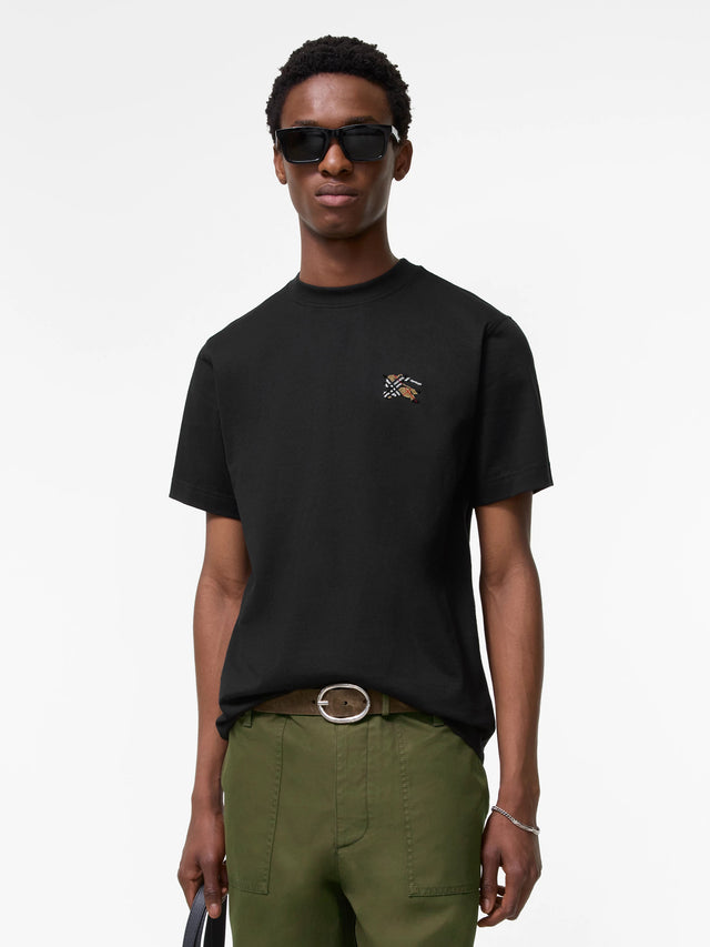 T-shirt con cavaliere