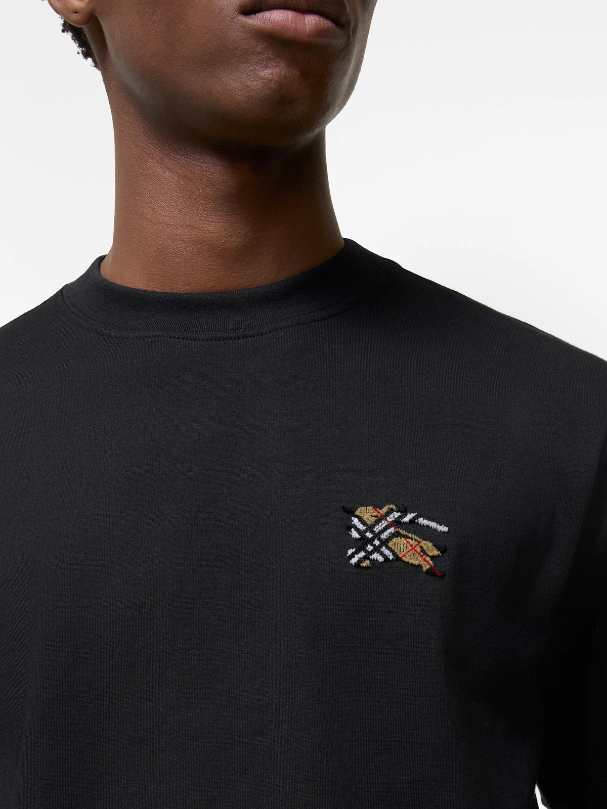 T-shirt con cavaliere