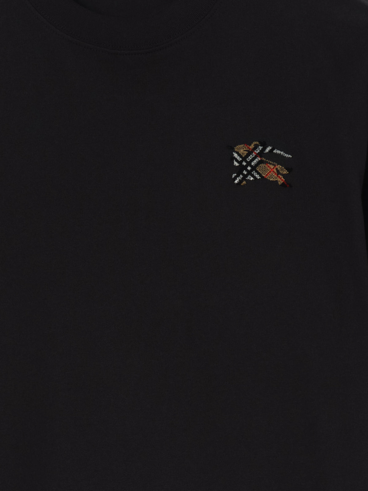 T-shirt con cavaliere