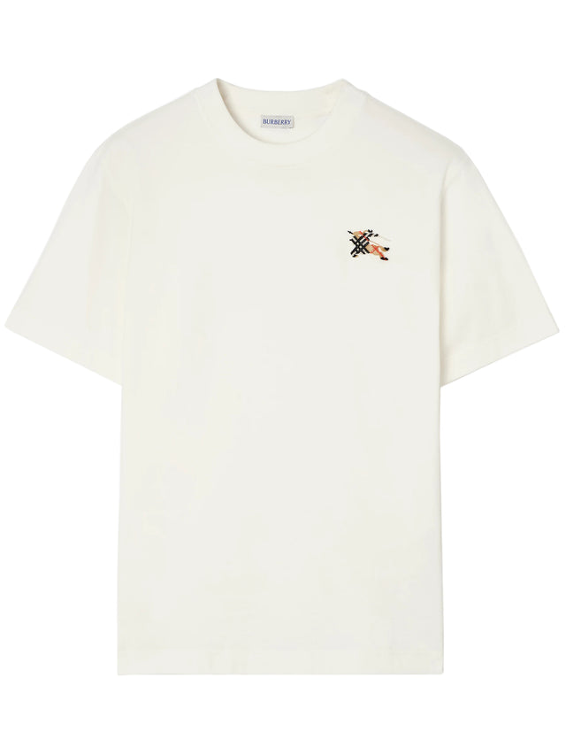 T-shirt con cavaliere