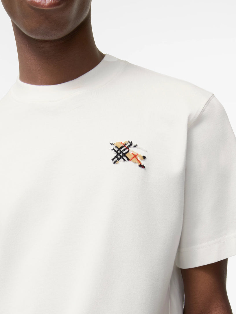 T-shirt con cavaliere