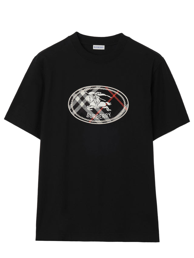 T-shirt Check con Knight Stamp