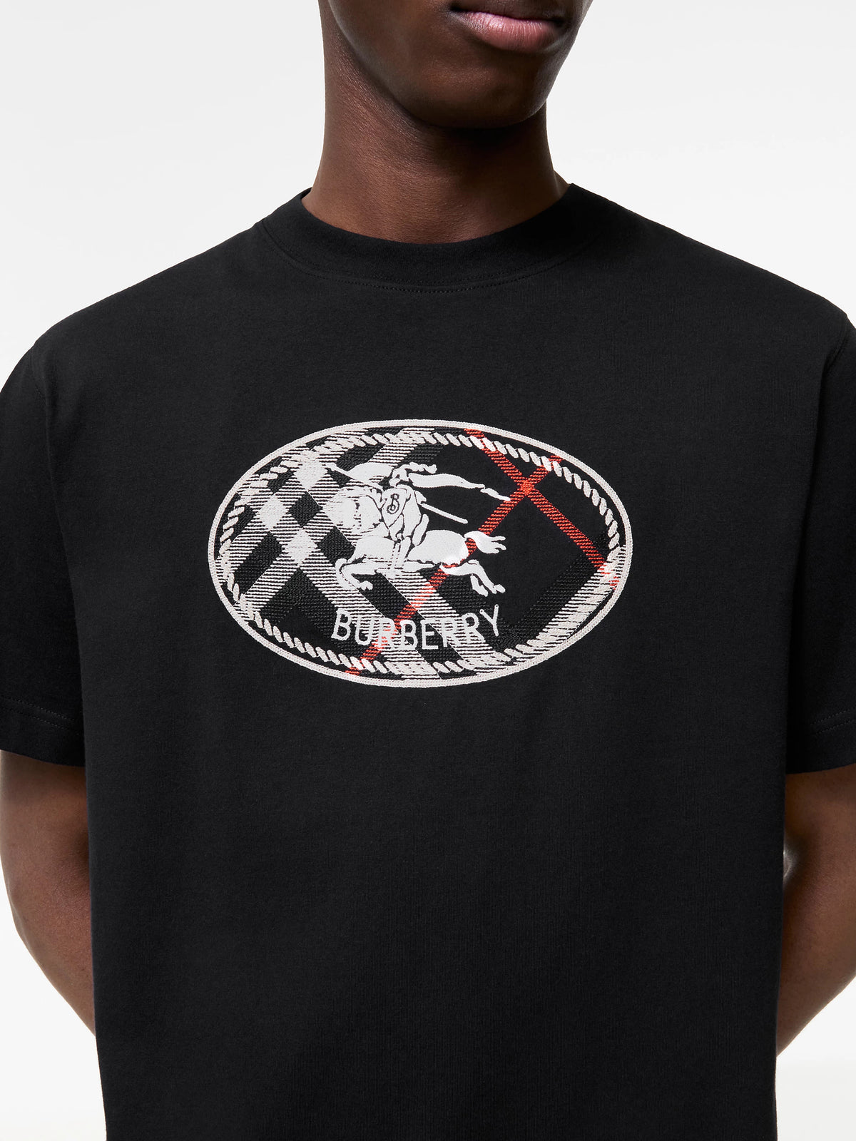 T-shirt Check con Knight Stamp