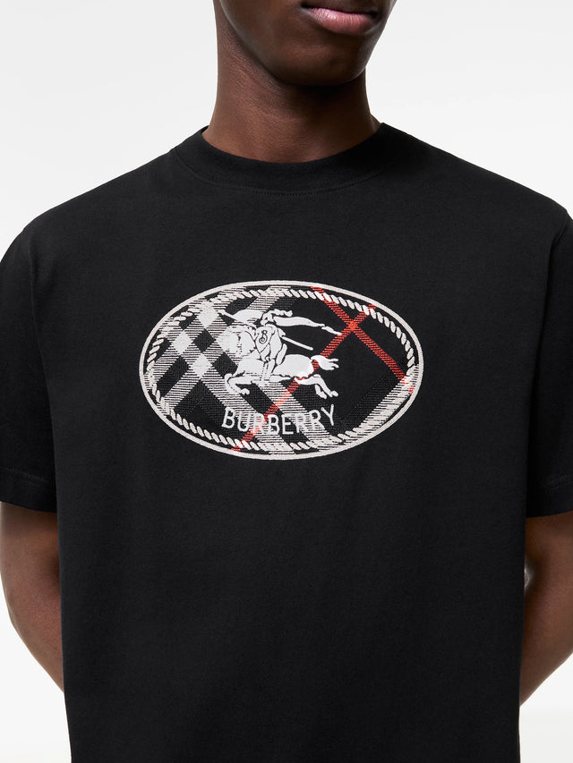 Check Knight Stamp T-shirt