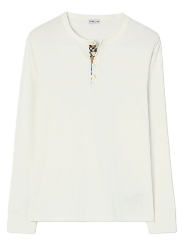 Long-sleeved cotton top