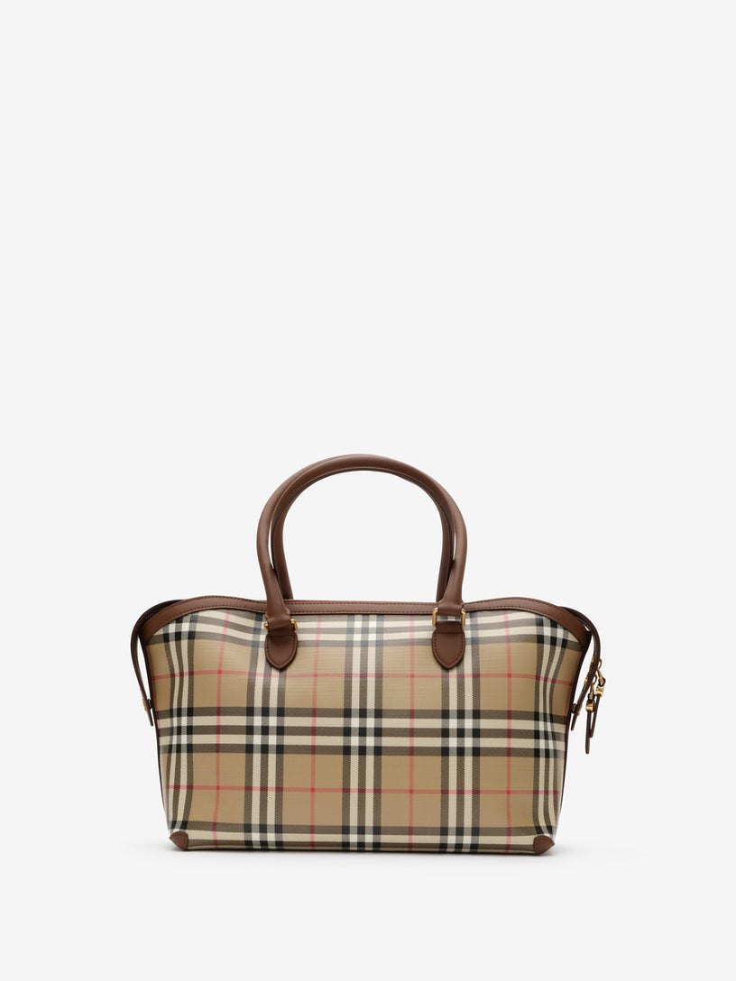 Tote Check piccola con cerniera