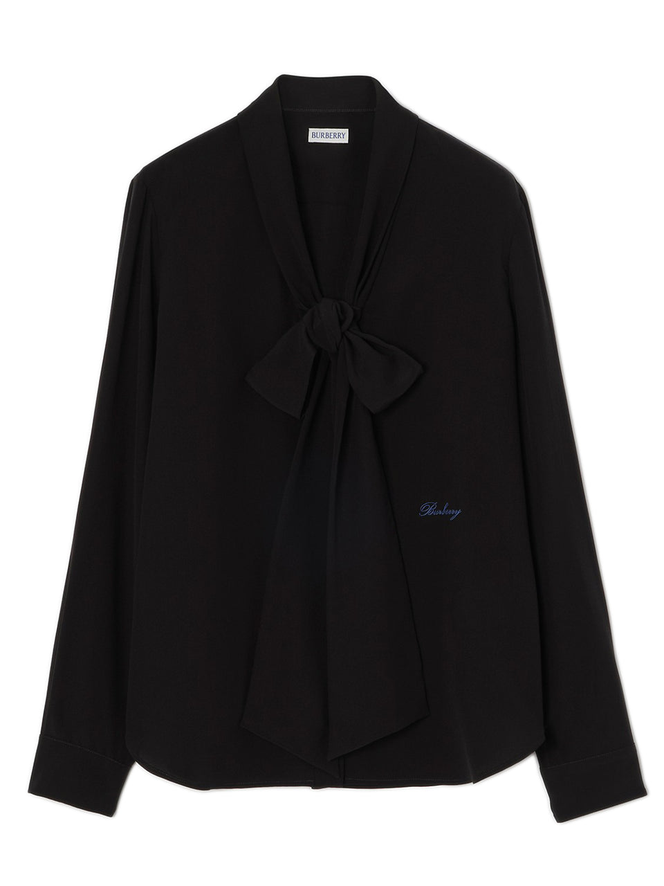 Silk crepe de chine scarf blouse