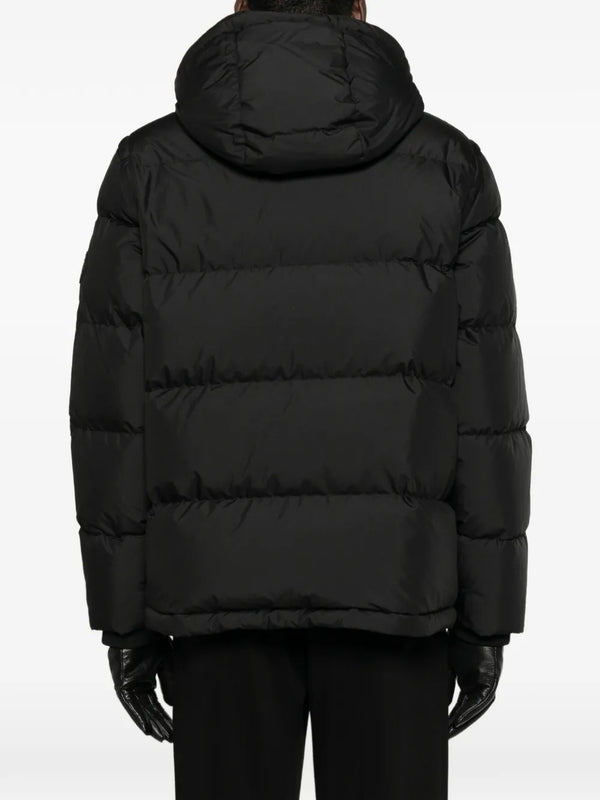 Down jacket with hood